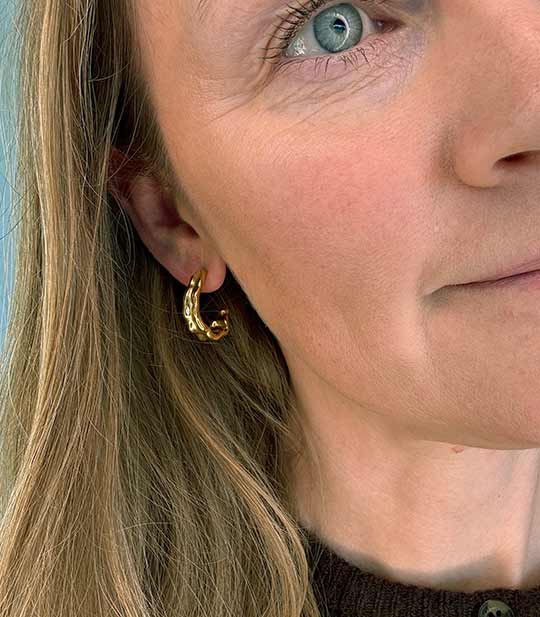 Yara Øreringe – Organiske Hoops