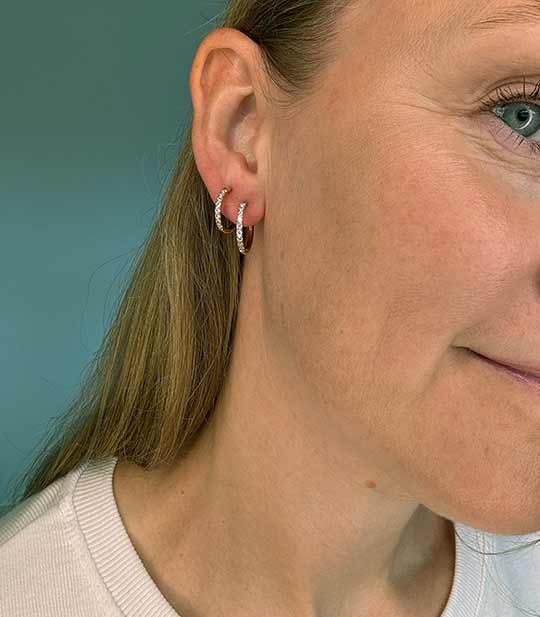 ARINA - KRYSTAL HOOPS (12,14,16,18,20mm)