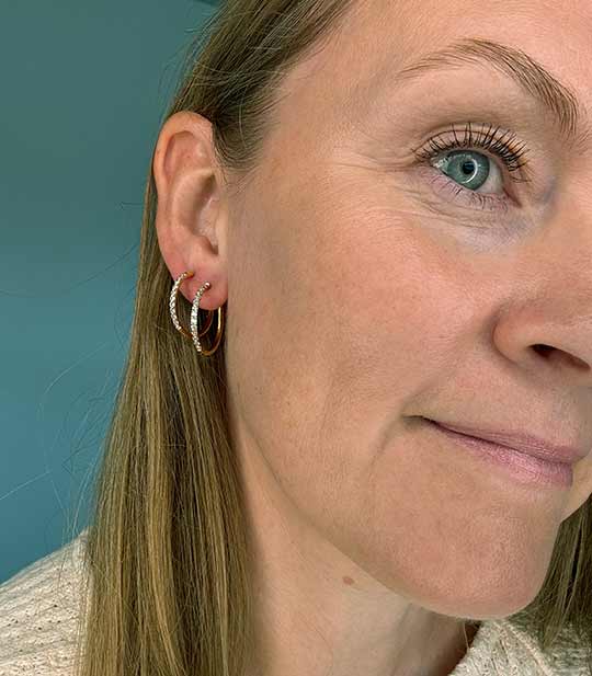 ARINA - KRYSTAL HOOPS (12,14,16,18,20mm)