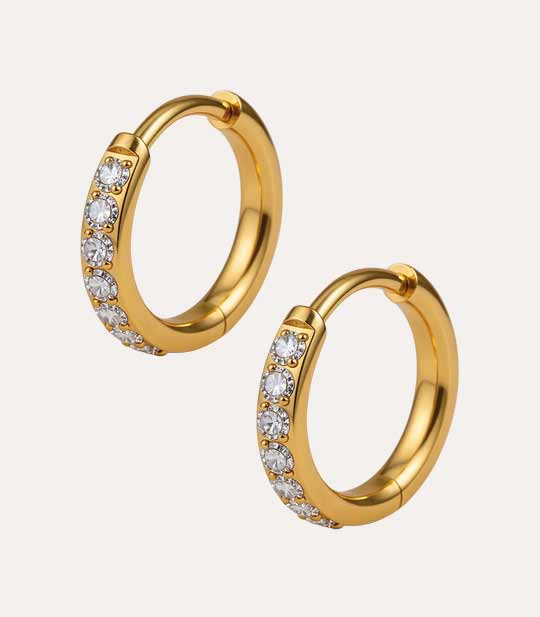 ARINA - KRYSTAL HOOPS (12,14,16,18,20mm)