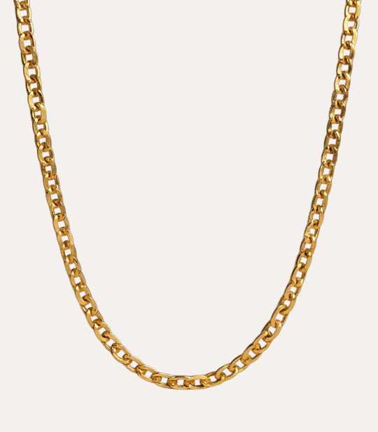 Althea - Klassisk anchor chain i guld